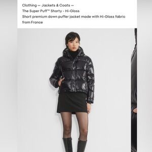 The Super Puff cropped high gloss TNA puffer jacket superworld